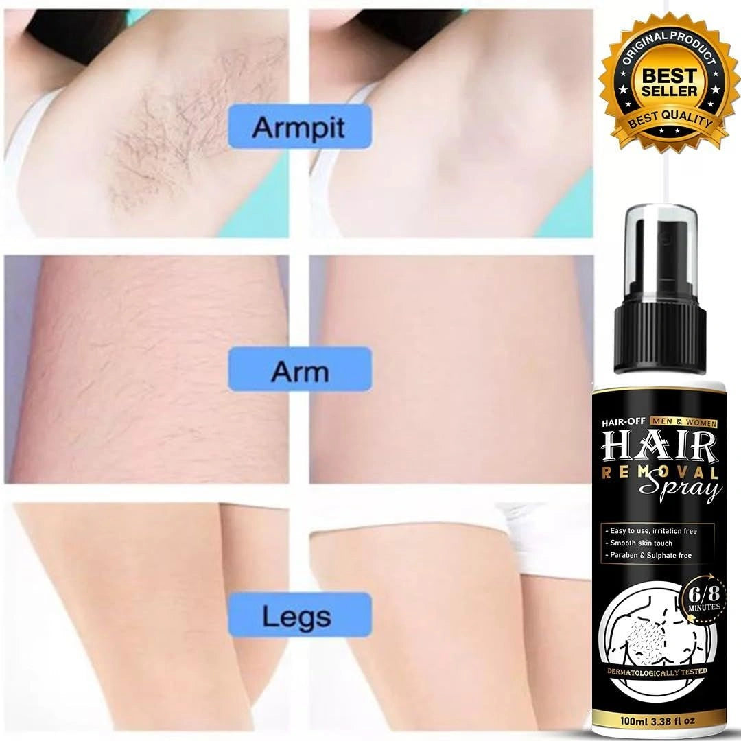 Hair-Off Hair Removal Spray for Men & Women
