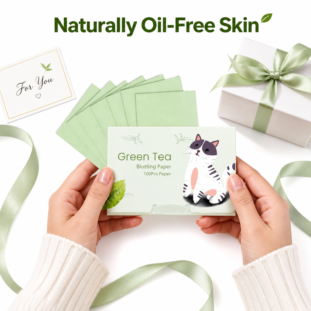 Green Tea Oil Blotting Paper(Pack of 100Pcs)