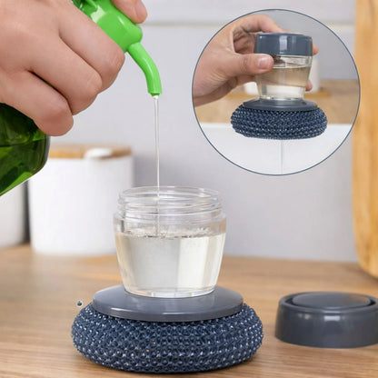 Kitchen Soap Dispensing Palm Brush
