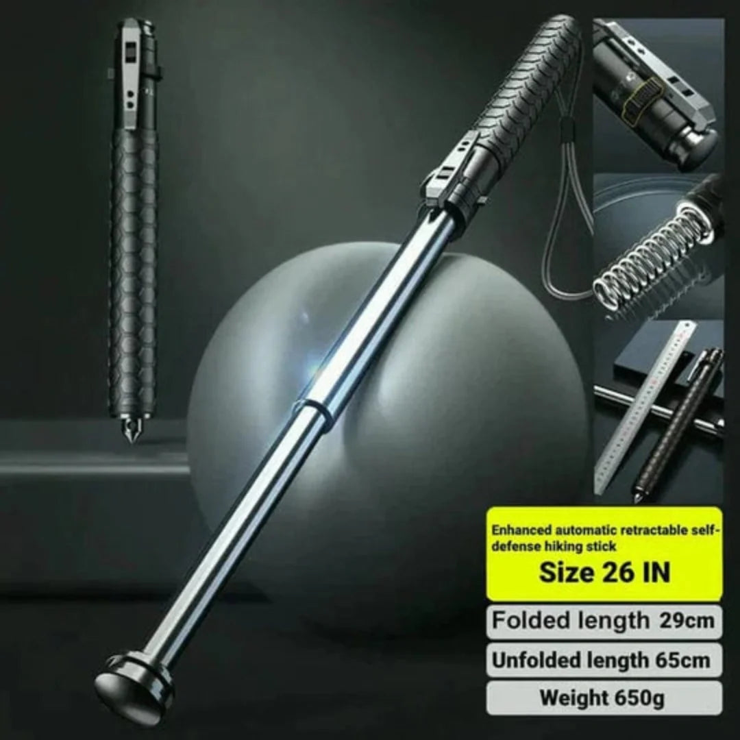 Expandable self defence stick — compact and extended view