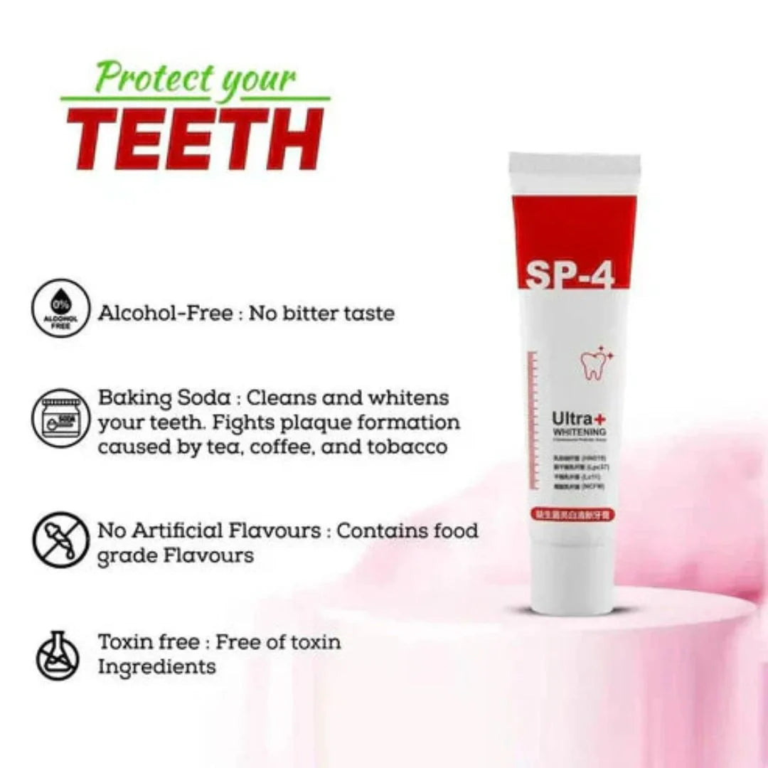SP-4 toothpaste cleaning and stain removal