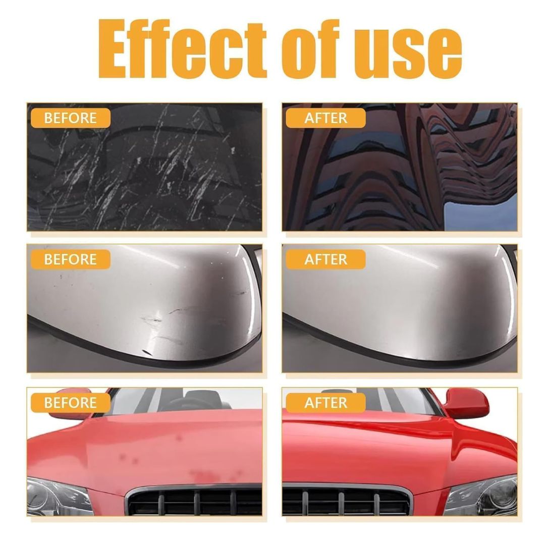 Restored shine on car paintwork