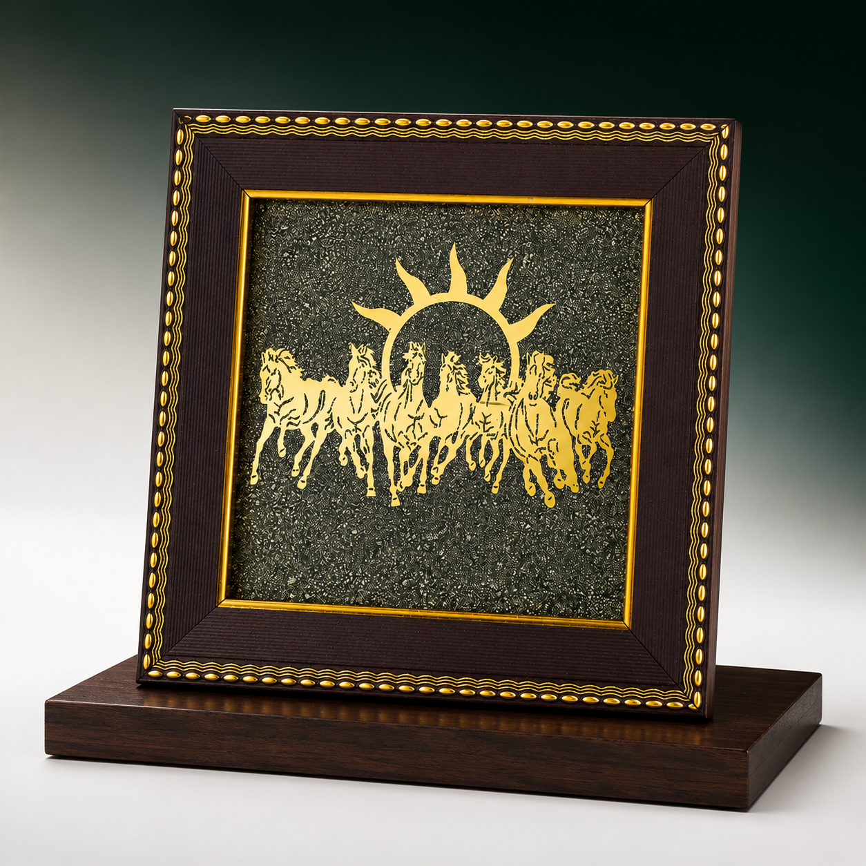 7 Horse Pyrite Frame
