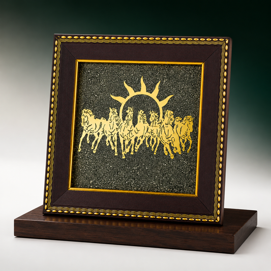 7 Horse Pyrite Frame