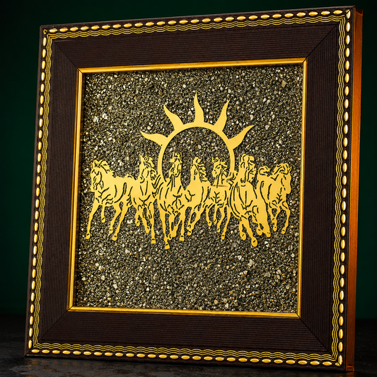 7 Horse Pyrite Frame