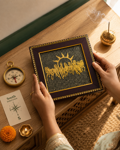 7 Horse Pyrite Frame