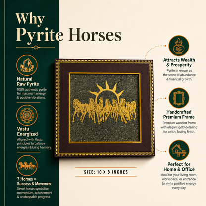 7 Horse Pyrite Frame