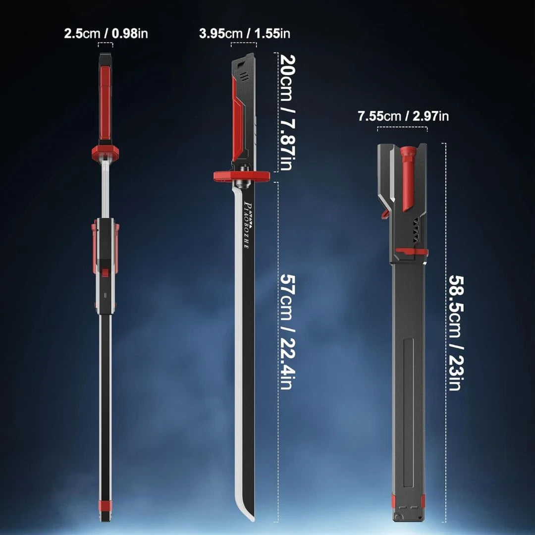 Cyberpunk Neon LED Spark Sword with Sound and Fog