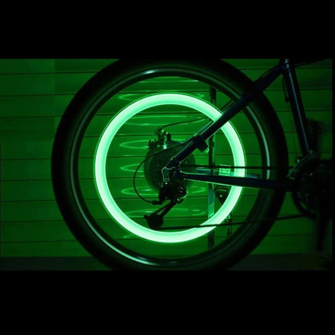 LED Flashlight Lamp Tire Wheel Valve Sealing Caps (Buy 1 Get 1 Free)