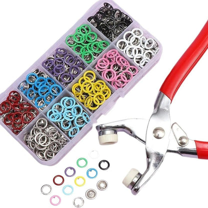 Heavy Duty Snap Button Fastener Plier Tool Kit