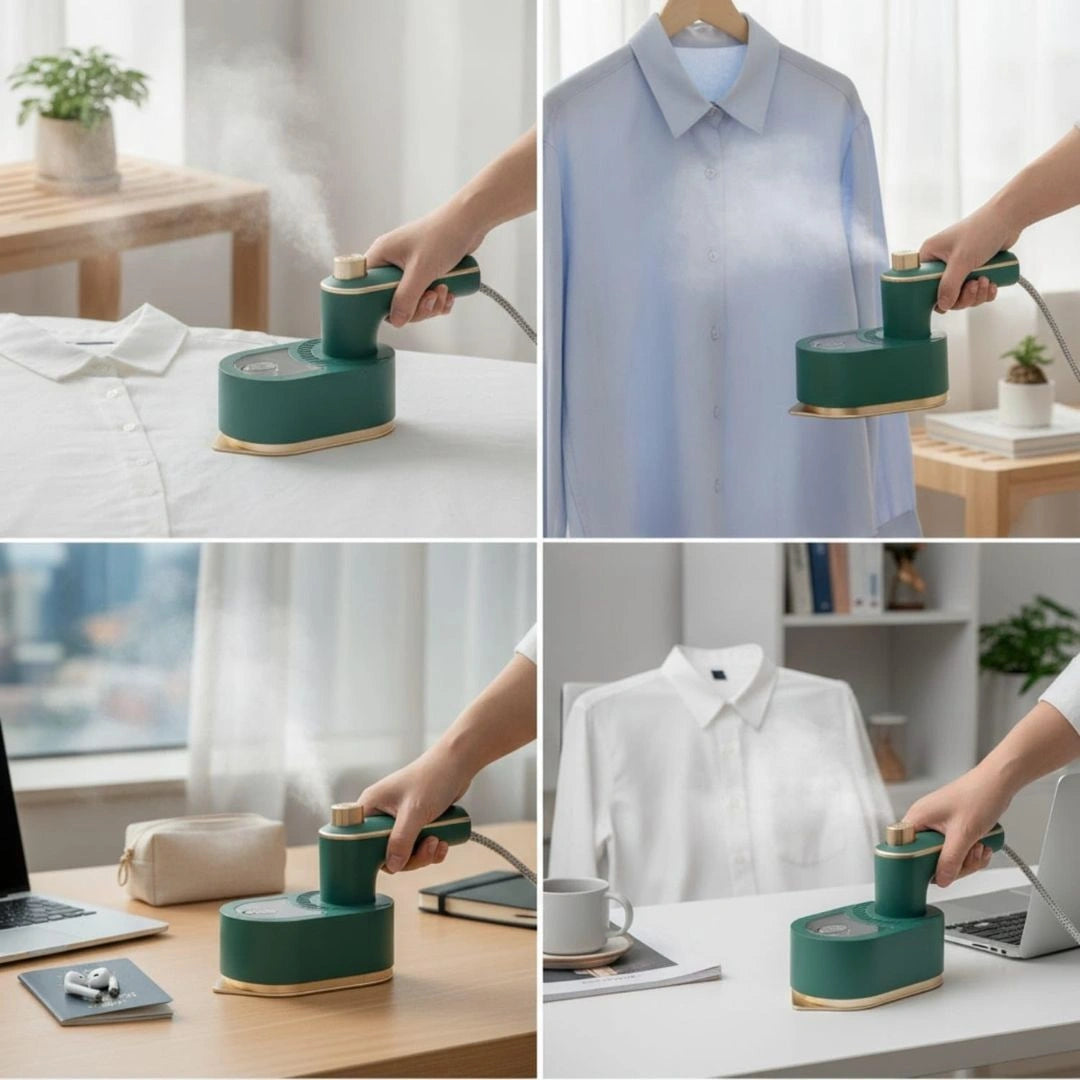 Portable Electric Iron with Rotating Head