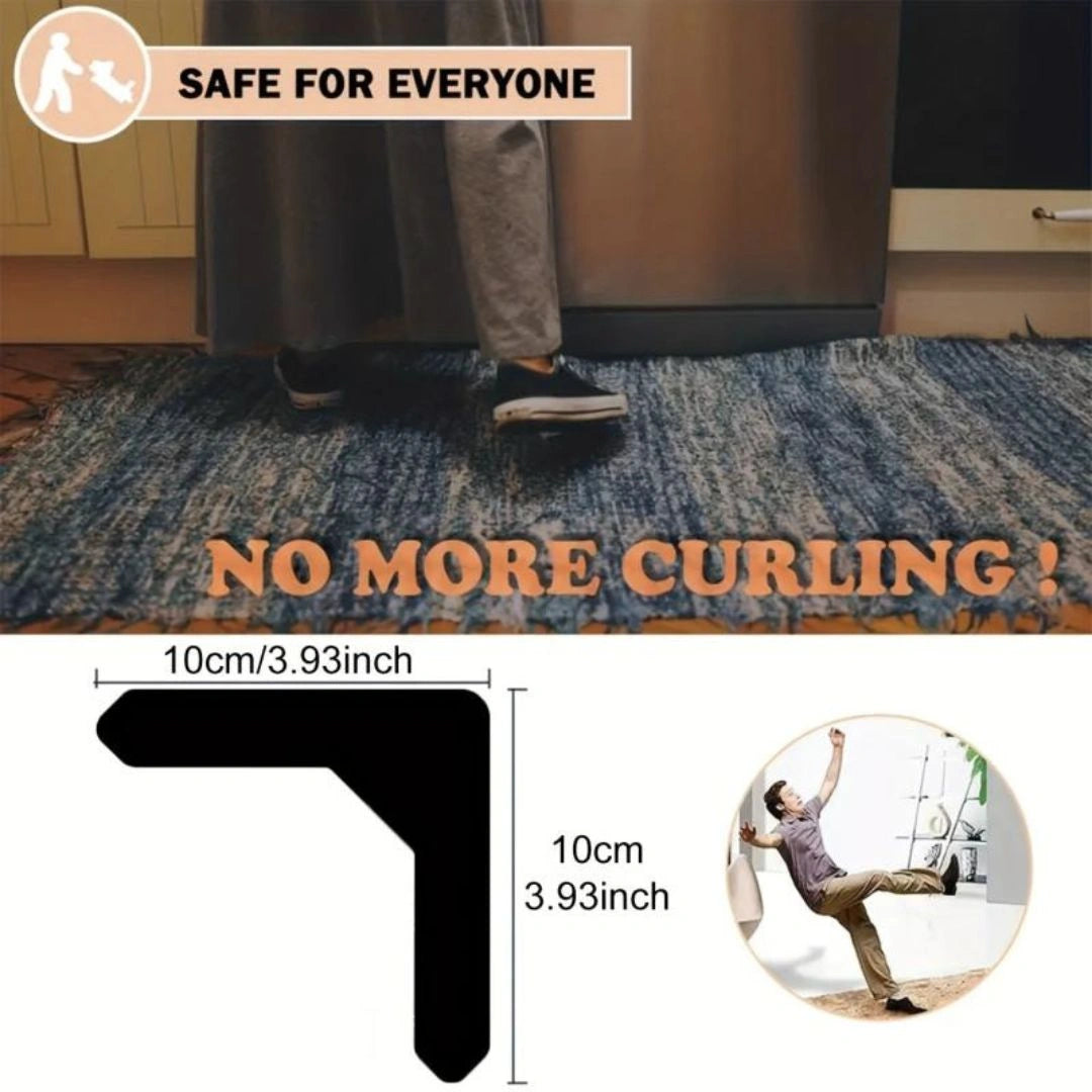 Anti Curling Carpet Tape(Set Of 4 Pcs)