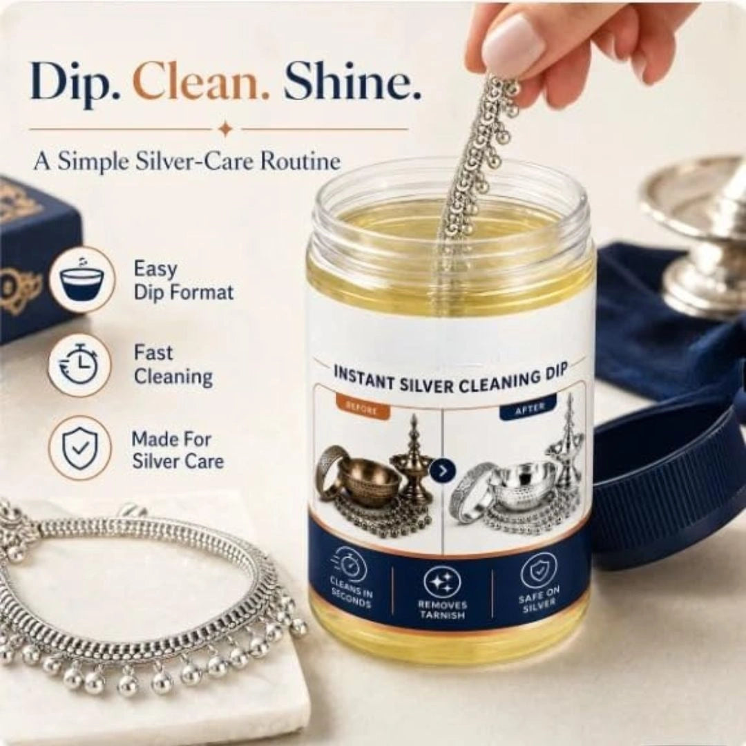 Instant Silver Cleaner Dip and Polish Tarnish Remover