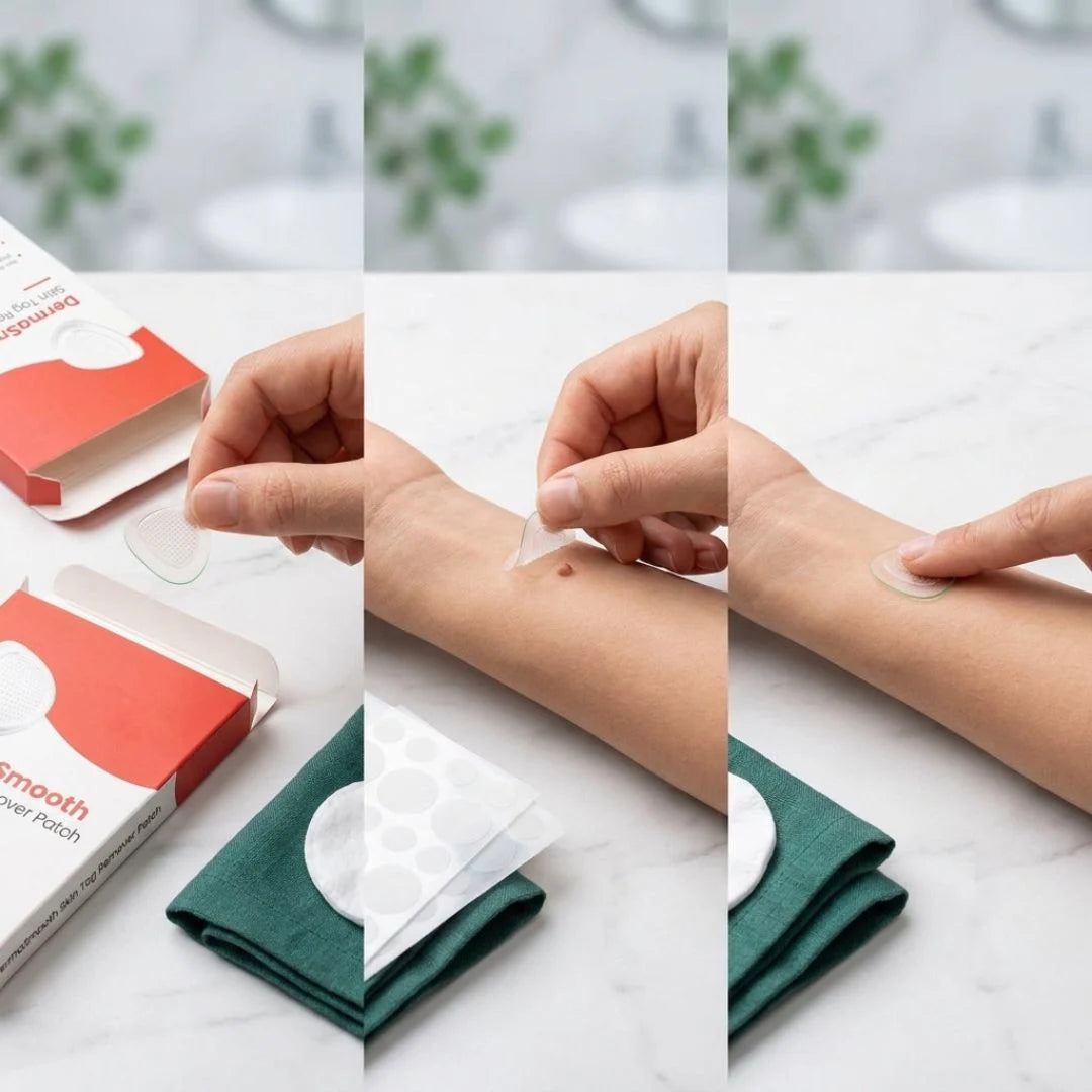 DermaSmooth skin tag remover patch product details and ingredients