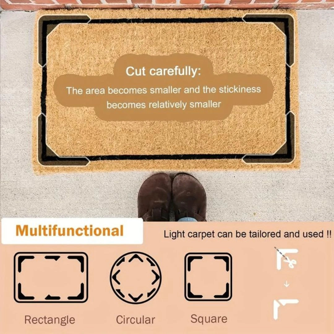 Anti Curling Carpet Tape(Set Of 4 Pcs)