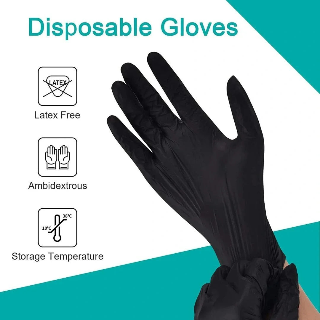 Non-slip gloves being used for household cleaning tasks