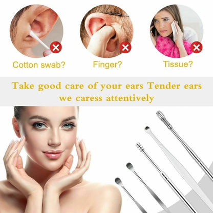 6 in 1 Ear Wax Removal Cleaning Tool for Adults & Kids