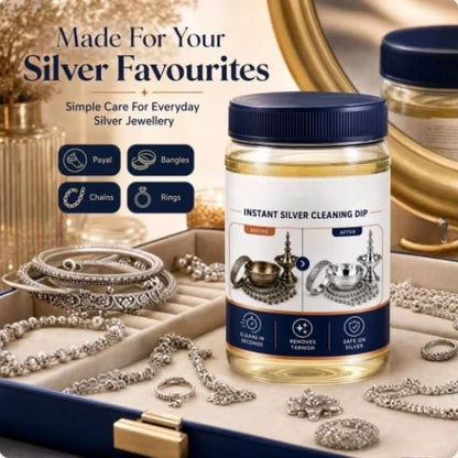 Instant Silver Cleaner Dip and Polish Tarnish Remover