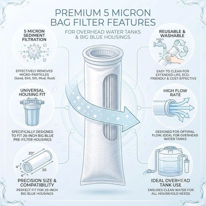 Bag Filter for Water Tank(Set Of 3 Pcs)