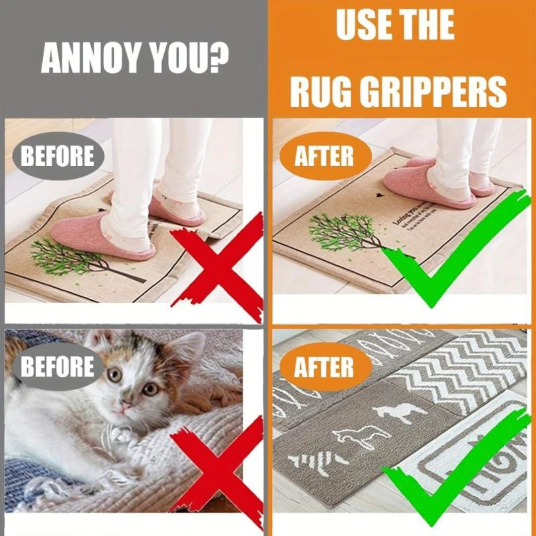 Anti Curling Carpet Tape(Set Of 4 Pcs)