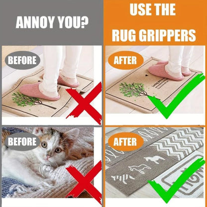 Anti Curling Carpet Tape(Set Of 4 Pcs)