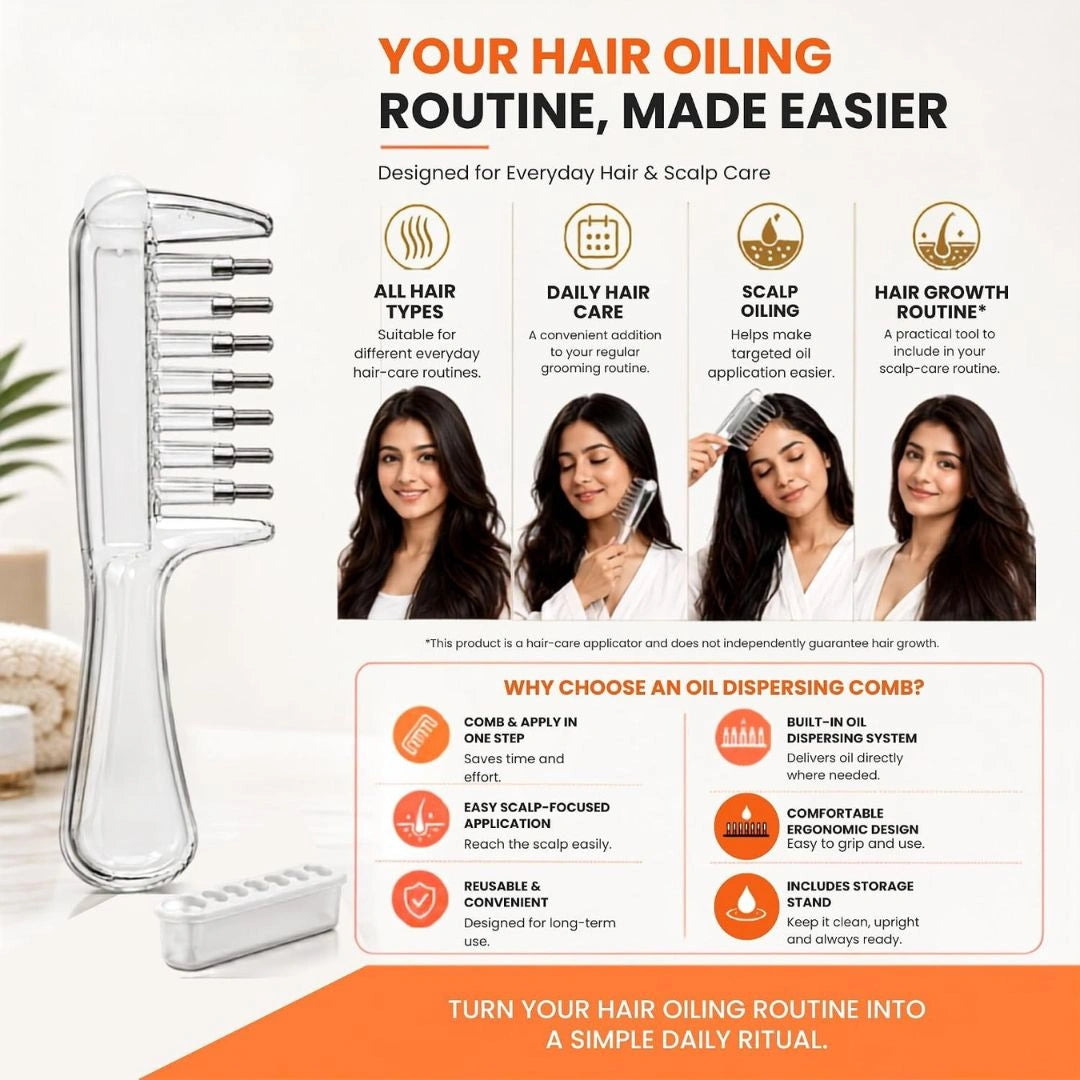 Hair Oil Applicator Comb