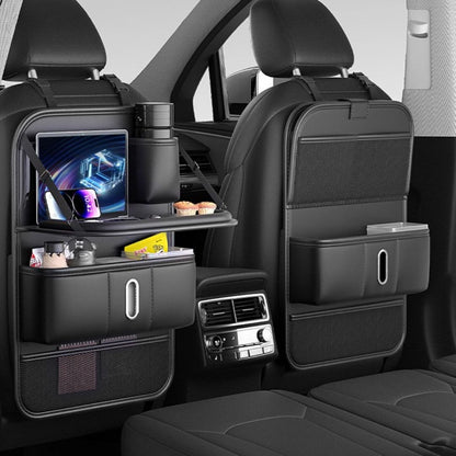 Foldable Leather Car Back Seat Organizer