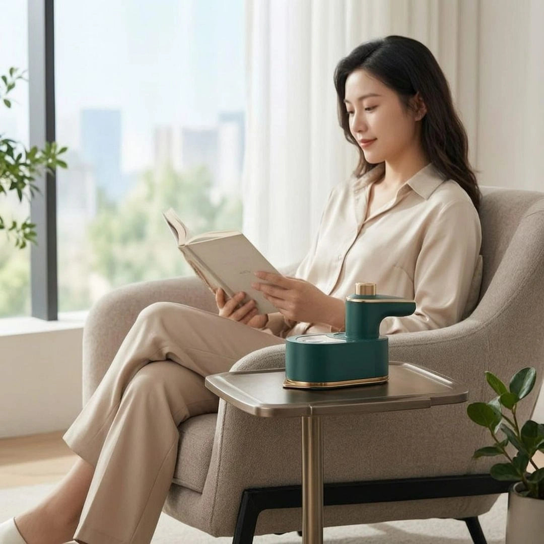 Portable Electric Iron with Rotating Head