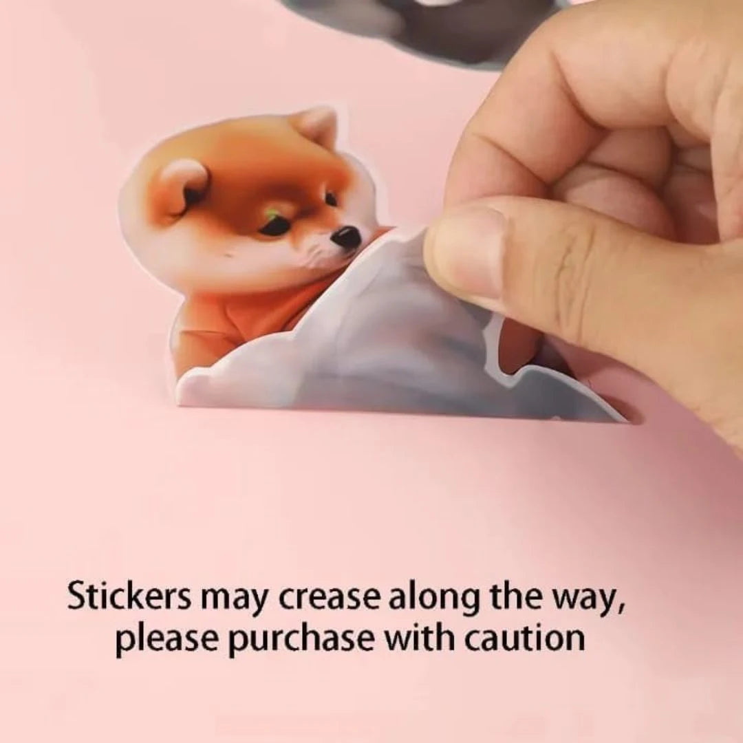 Adorable Cartoon Dog with Soft Raised Belly (Pack Of 2)