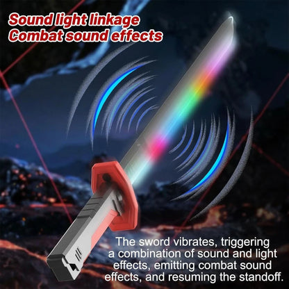 Cyberpunk Neon LED Spark Sword with Sound and Fog