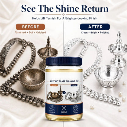 Instant Silver Cleaner Dip and Polish Tarnish Remover
