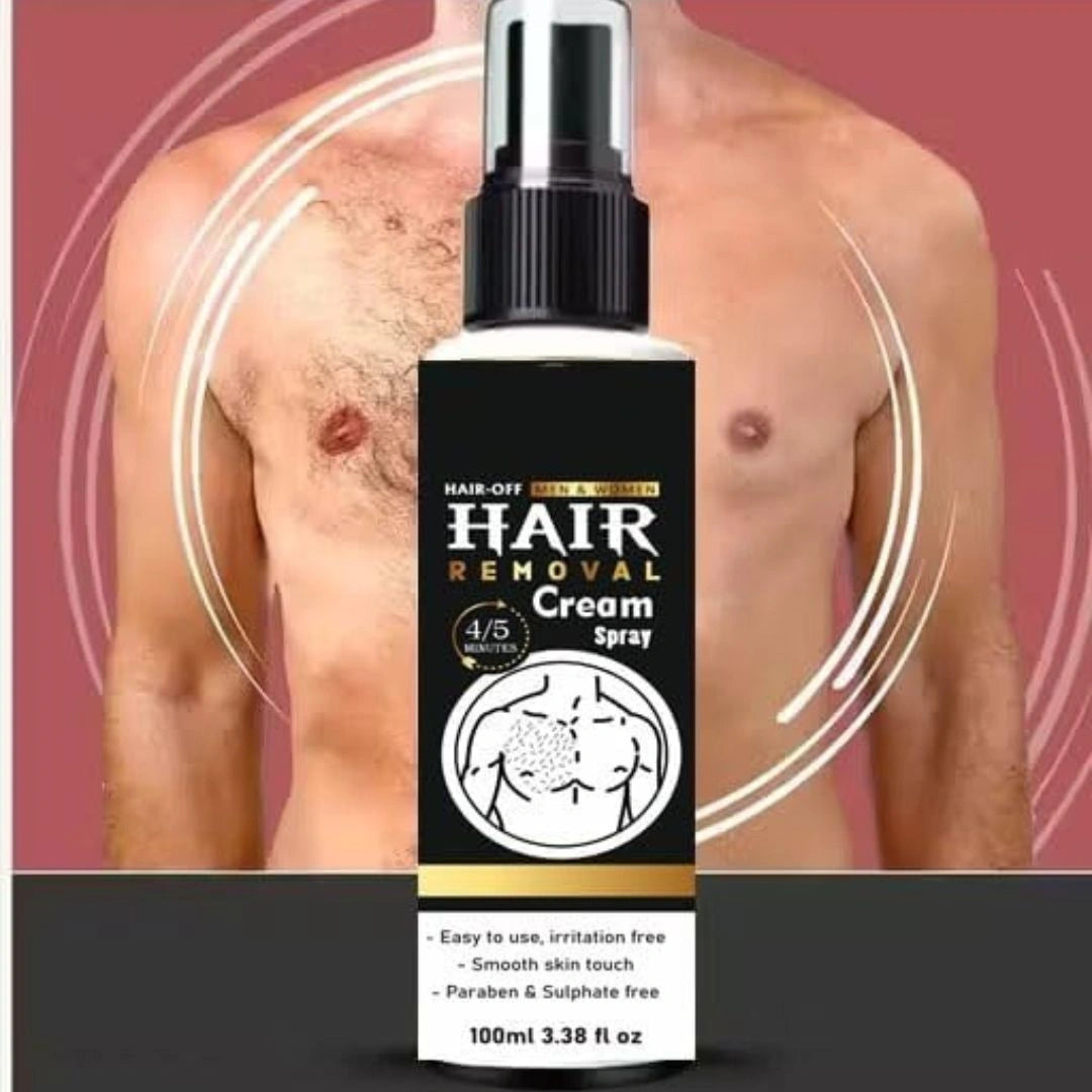 Hair-Off Hair Removal Spray for Men & Women