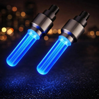 LED Flashlight Lamp Tire Wheel Valve Sealing Caps (Buy 1 Get 1 Free)