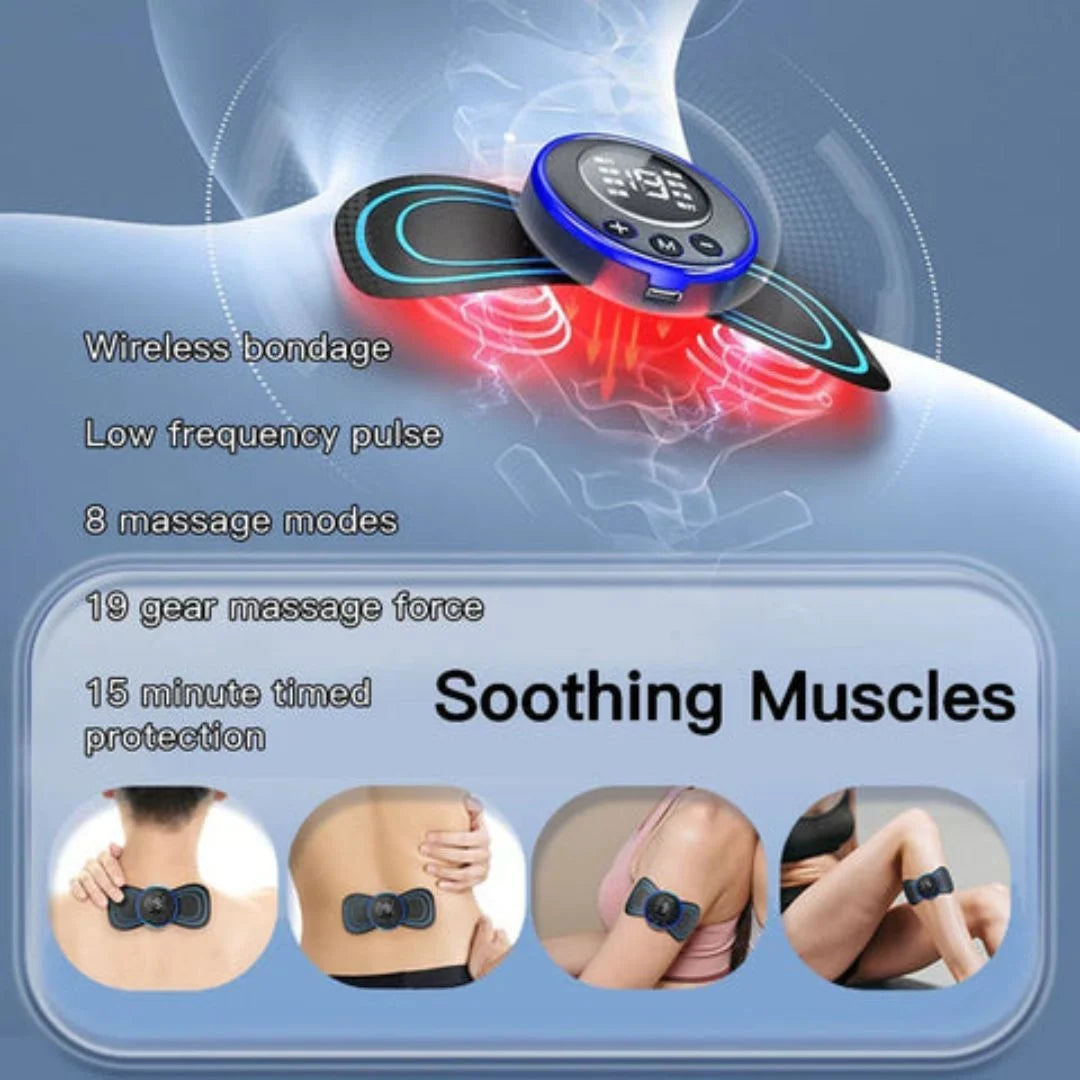 Butterfly mini massager packaging and accessories