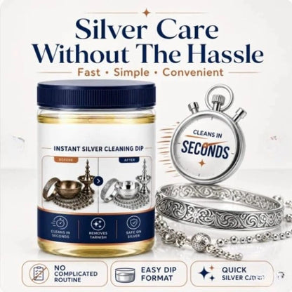 Instant Silver Cleaner Dip and Polish Tarnish Remover