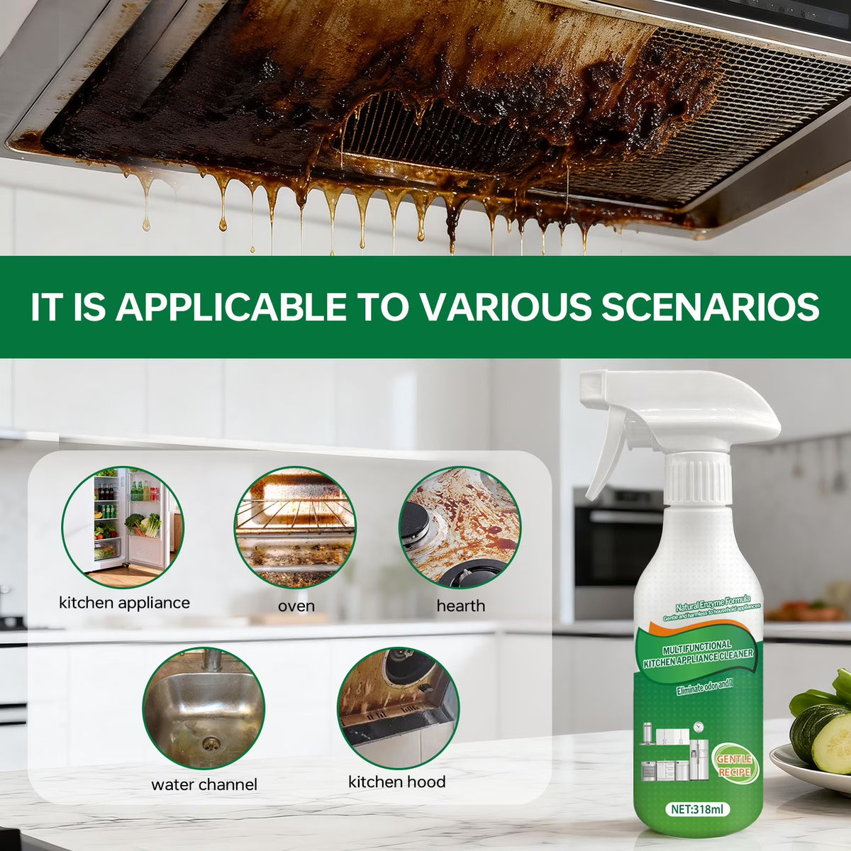 Multipurpose Kitchen Cleaner Spray
