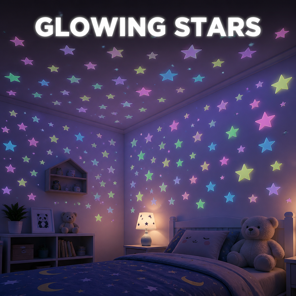 Multicolor Glow in Dark Stars