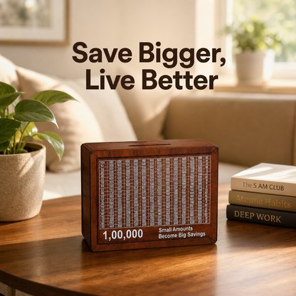 Wooden Money Saving Box