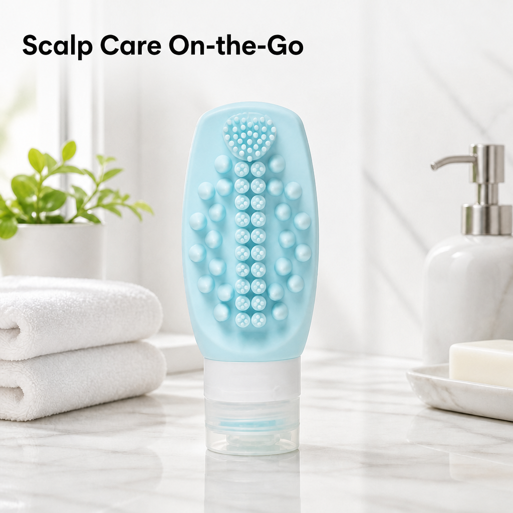 Silicone Shampoo Brush Bottle