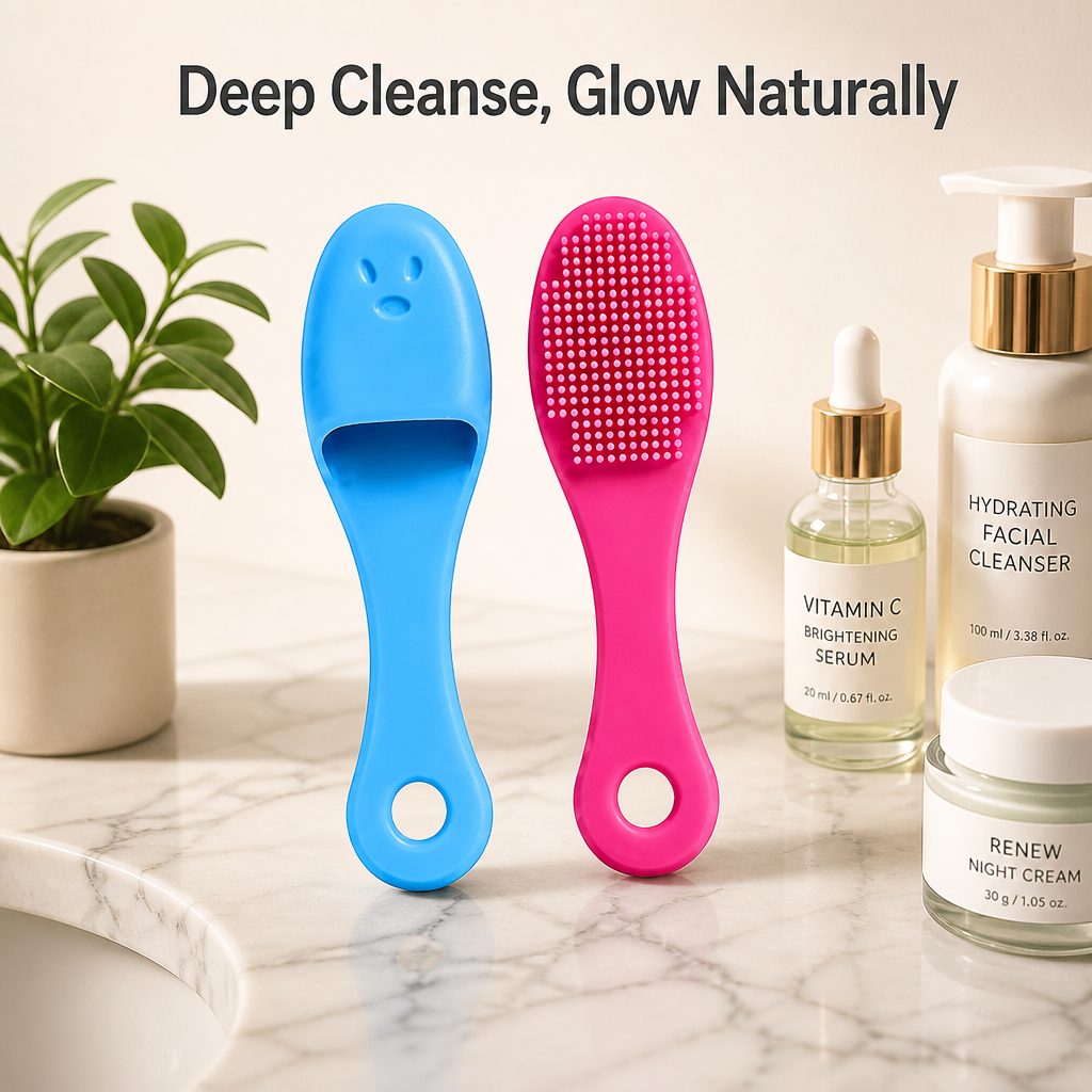 Silicone Facial Cleansing Brush(Pack Of 4)