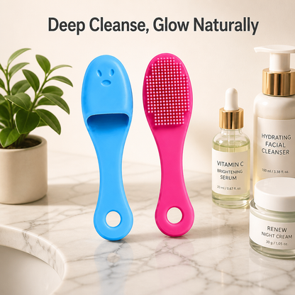 Silicone Facial Cleansing Brush(Pack Of 4)