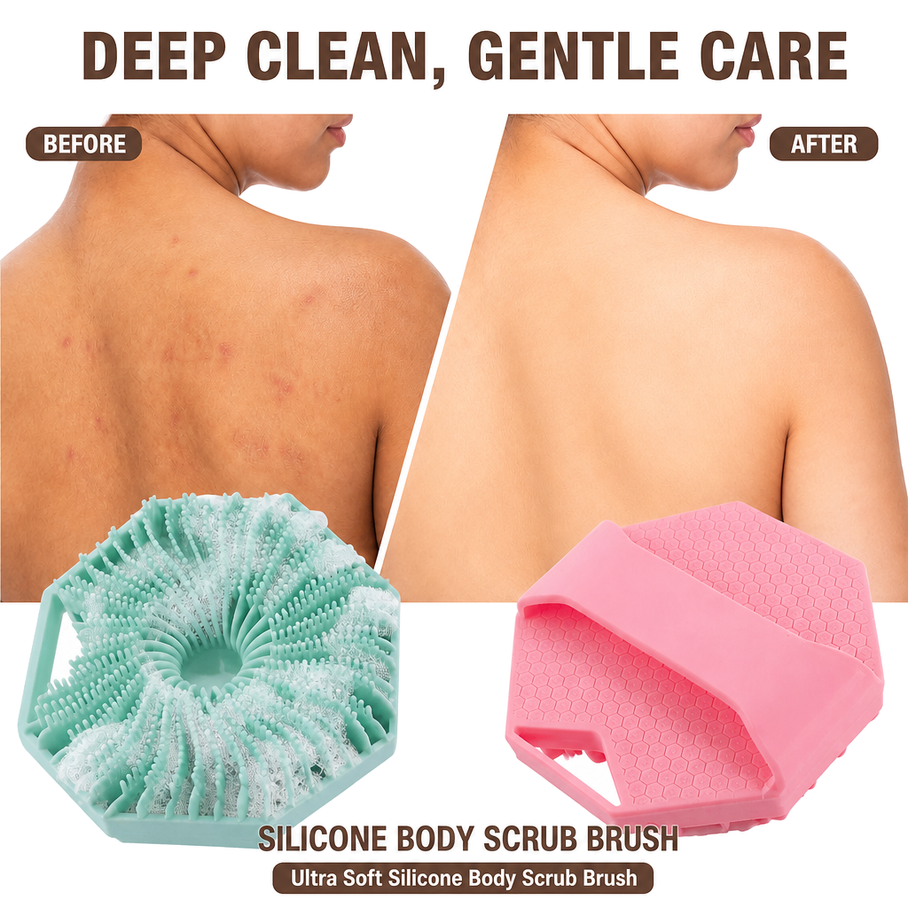 Silicone Massage Bath Brush (Pack of 2)