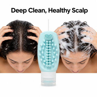 Silicone Shampoo Brush Bottle
