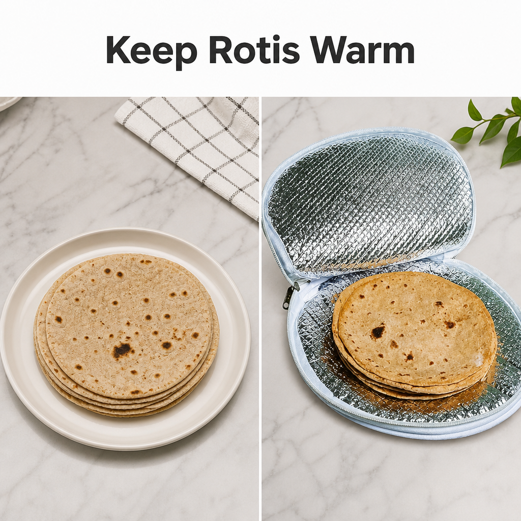Insulated Roti Cover with Zipper