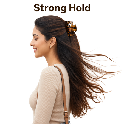 D-Shaped Magnetic Hair Claw Clips