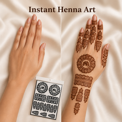 Bridal Mehndi Stencil Sticker