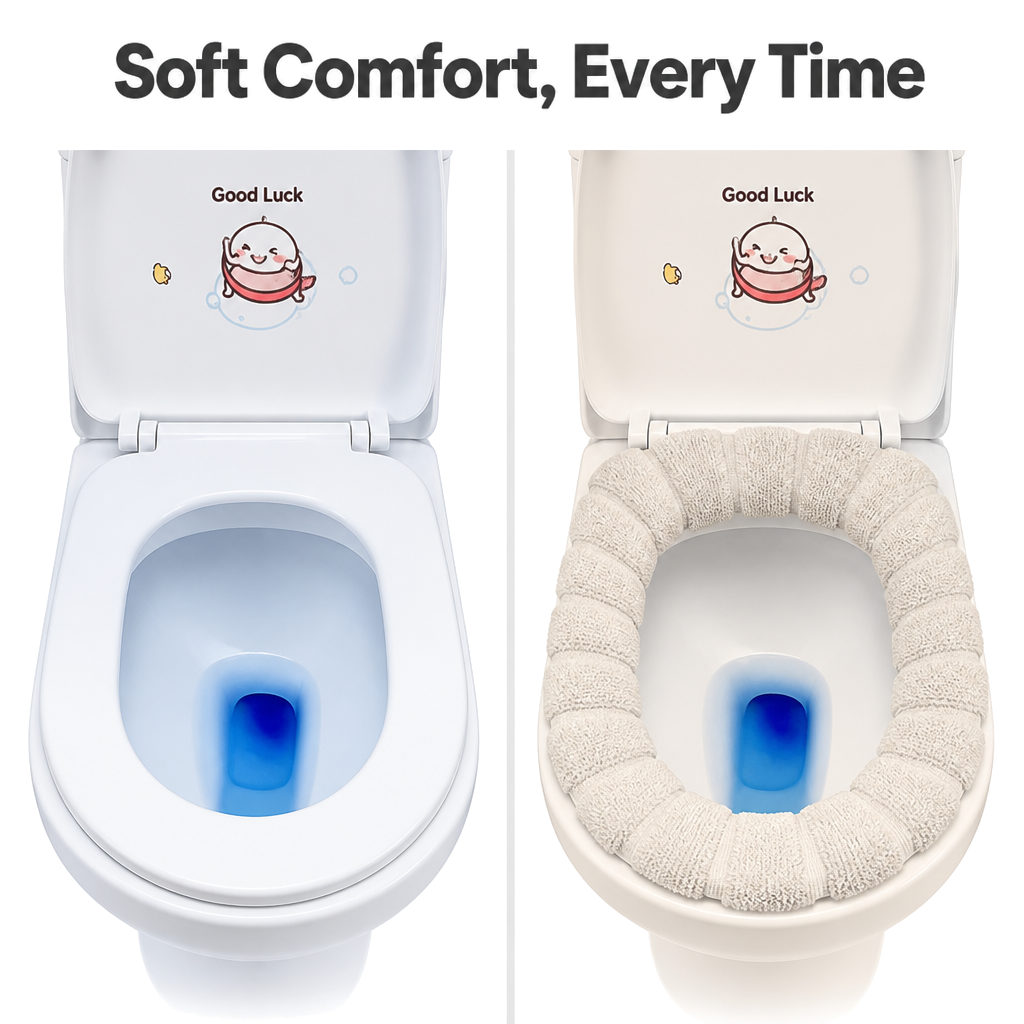 Plush Toilet Seat Cover