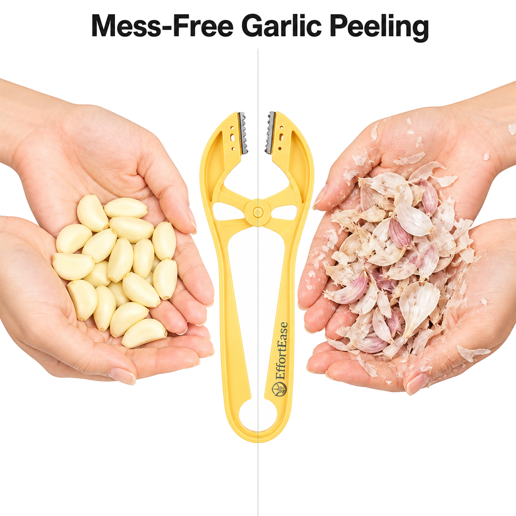 Efficient Garlic Peeler & Press