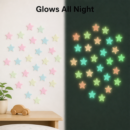 Multicolor Glow in Dark Stars