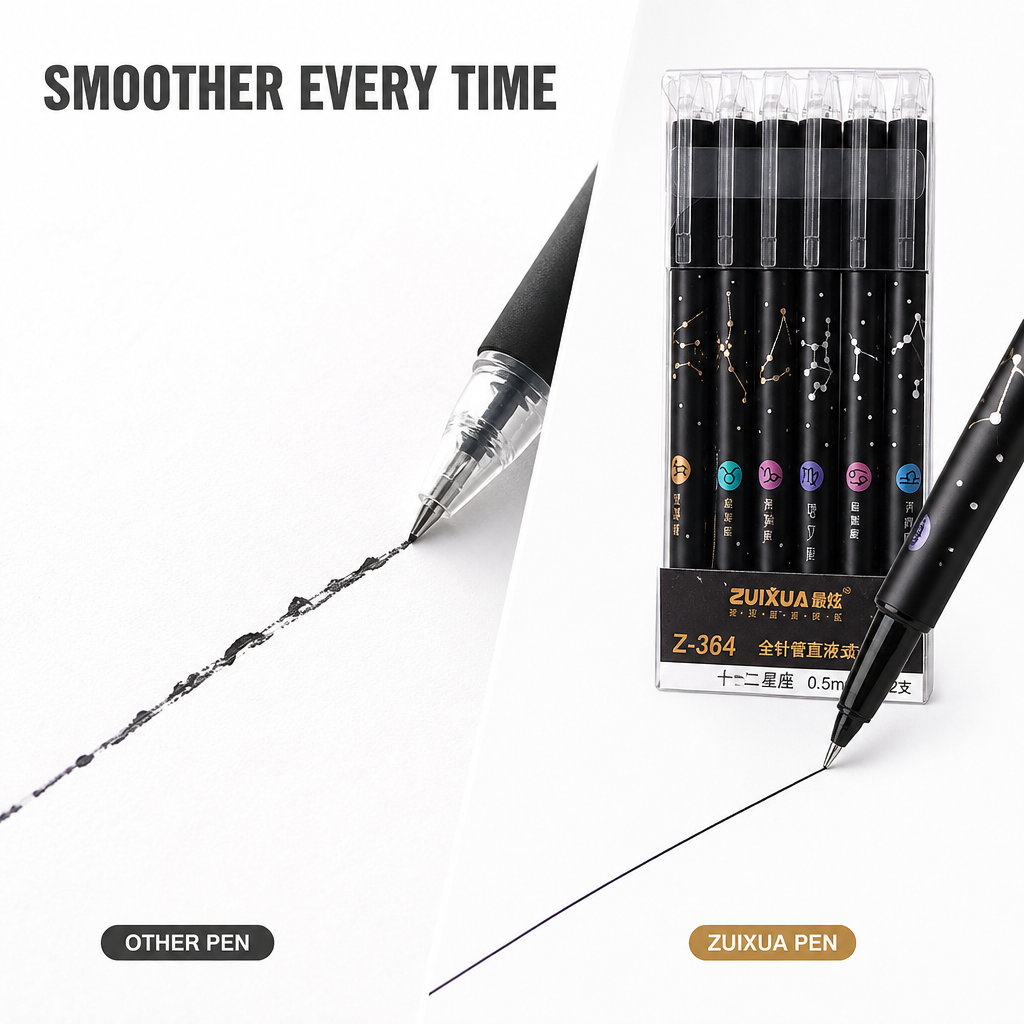 Gel Pen Set (Pack Of 6)